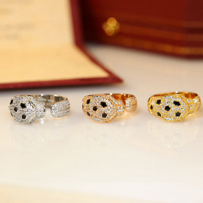 [Stars Jewelry]PANTHERE SPOTTED FULL DIAMOND MEDIUM RING