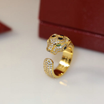 [Stars Jewelry]PANTHERE SPOTTED FULL DIAMOND MEDIUM RING