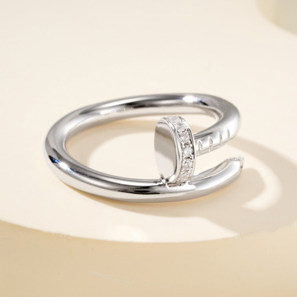 [Stars Jewelry]JUSTE RING 2.6MM HALF DIAMOND