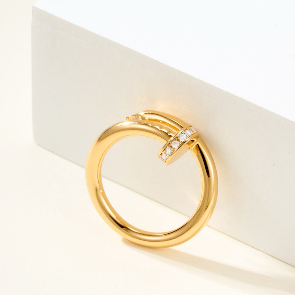 [Stars Jewelry]JUSTE RING 2.6MM HALF DIAMOND