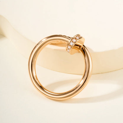 [Stars Jewelry]JUSTE RING 2.6MM HALF DIAMOND