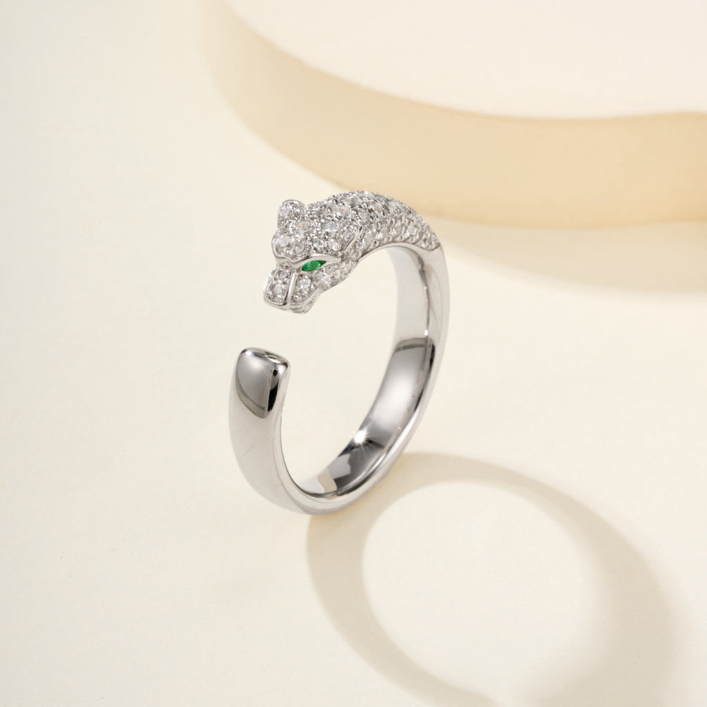 [Stars Jewelry]PANTHERE HALF DIAMOND SMALL RING
