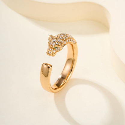 [Stars Jewelry]PANTHERE HALF DIAMOND SMALL RING