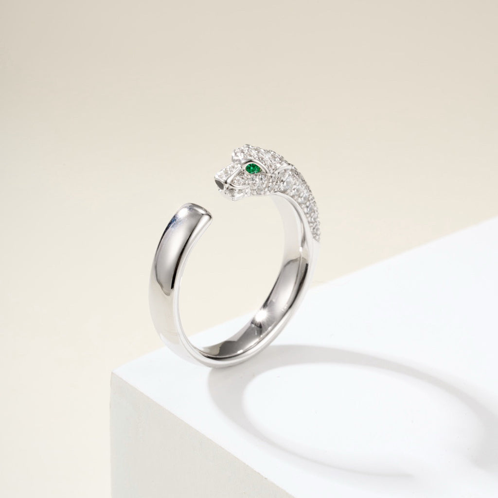[Stars Jewelry]PANTHERE HALF DIAMOND SMALL RING