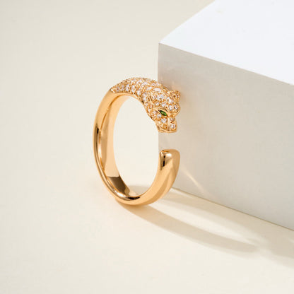 [Stars Jewelry]PANTHERE HALF DIAMOND SMALL RING
