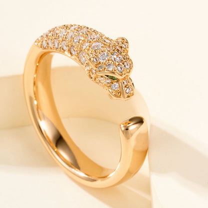[Stars Jewelry]PANTHERE HALF DIAMOND SMALL RING