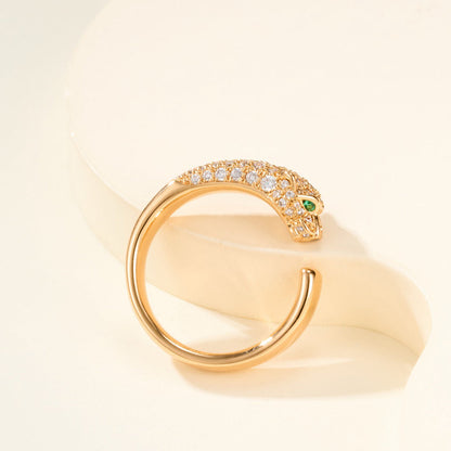 [Stars Jewelry]PANTHERE HALF DIAMOND SMALL RING