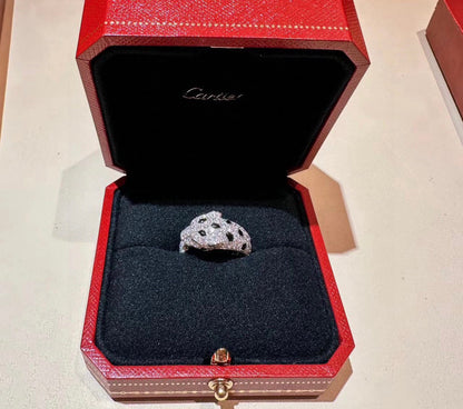 [Stars Jewelry]PANTHERE SPOTTED FULL DIAMOND MEDIUM RING