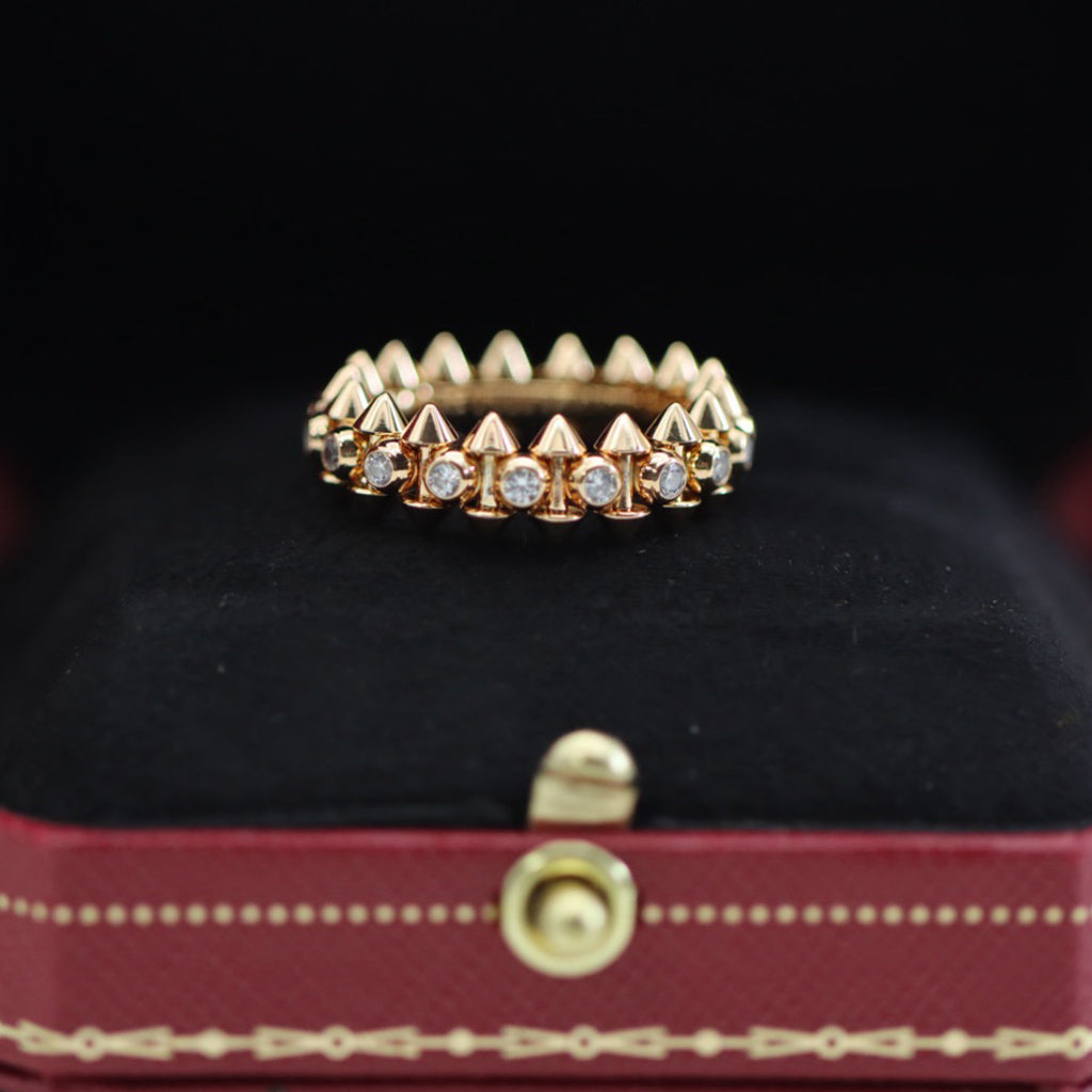 [Stars Jewelry]CLASH 6.8MM DIAMOND MEDIUM RING