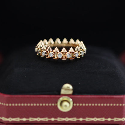 [Stars Jewelry]CLASH 6.8MM DIAMOND MEDIUM RING