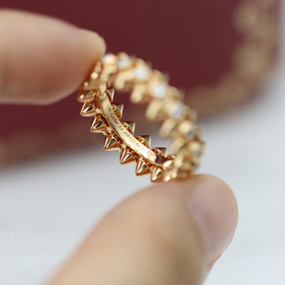 [Stars Jewelry]CLASH 6.8MM DIAMOND MEDIUM RING