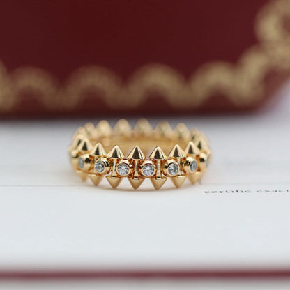 [Stars Jewelry]CLASH 6.8MM DIAMOND MEDIUM RING