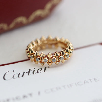 [Stars Jewelry]CLASH 6.8MM DIAMOND MEDIUM RING