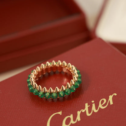 [Stars Jewelry]CLASH 7.9MM AGATE CHALCEDONY RING