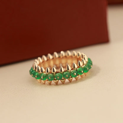 [Stars Jewelry]CLASH 7.9MM AGATE CHALCEDONY RING