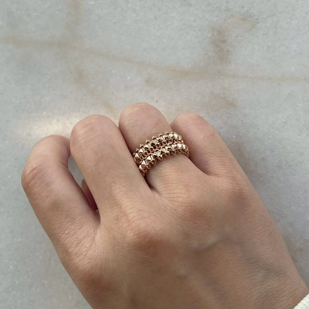 [Stars Jewelry]CLASH 9.2MM DOUBLE ROW RING