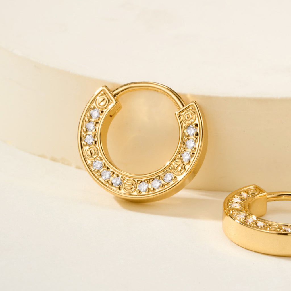 [Stars Jewelry]LOVE DIAMOND EARRINGS