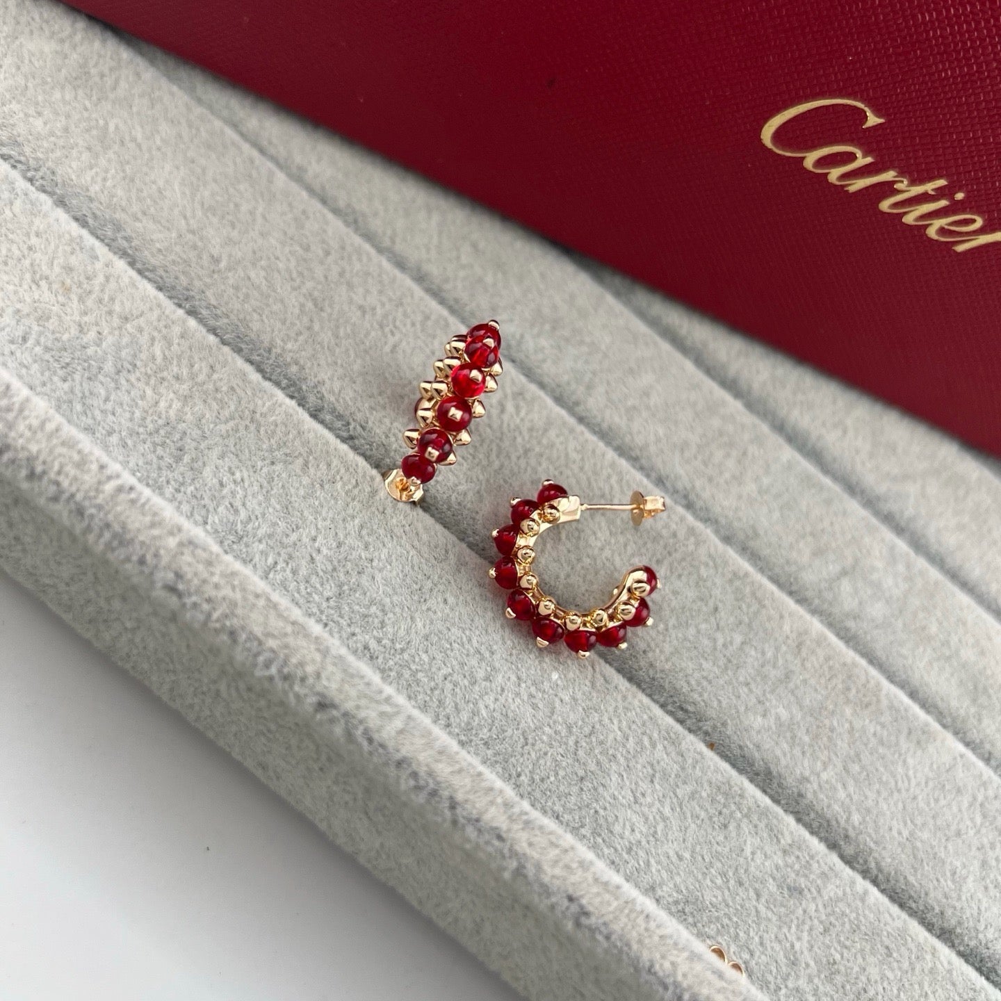 [Stars Jewelry]CLASH 7.9MM AGATE CHALCEDONY EARRINGS