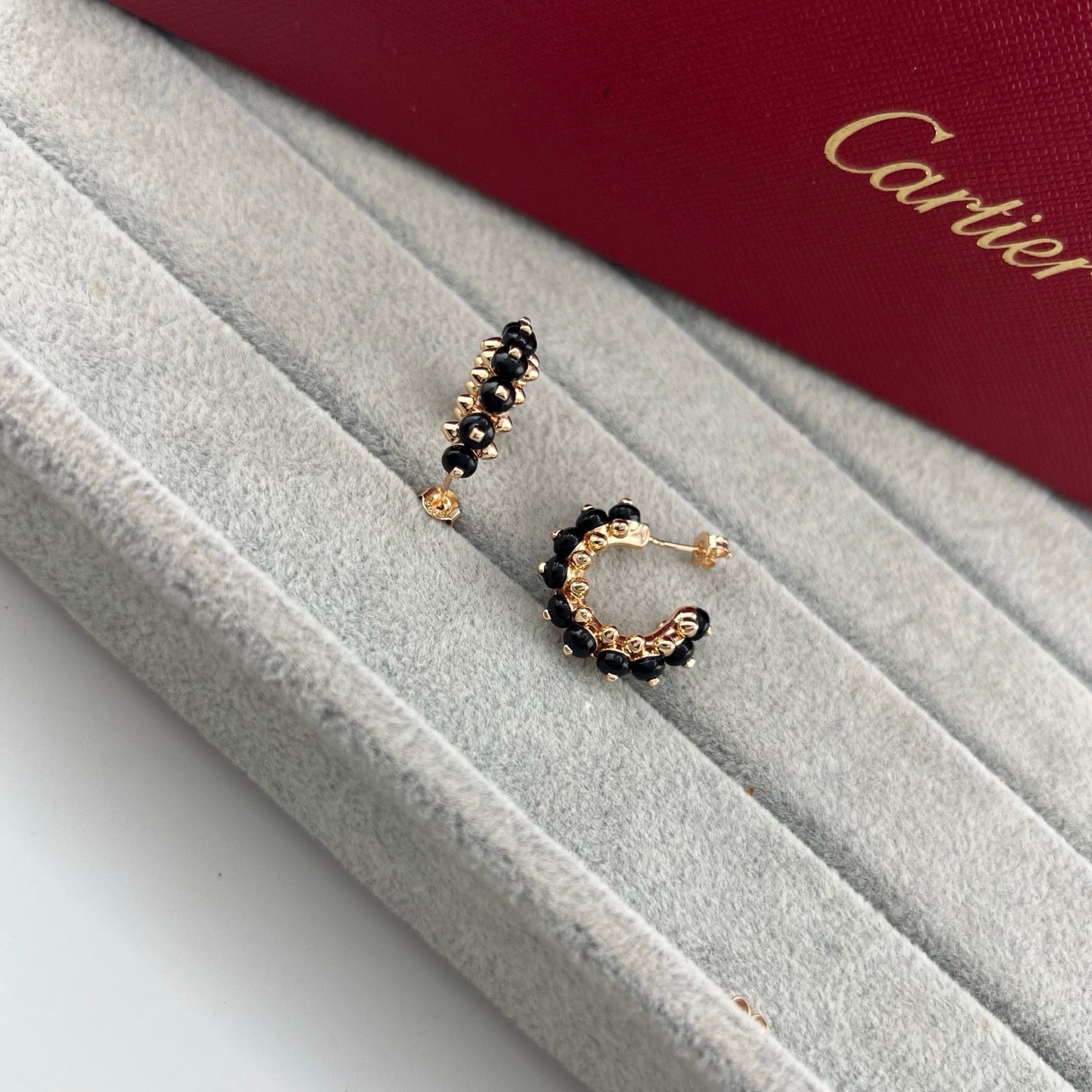 [Stars Jewelry]CLASH 7.9MM AGATE CHALCEDONY EARRINGS