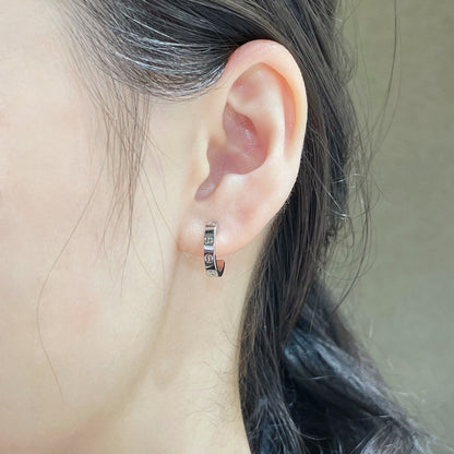[Stars Jewelry]LOVE EARRINGS 2.65 MM NO DIAMOND SMALL