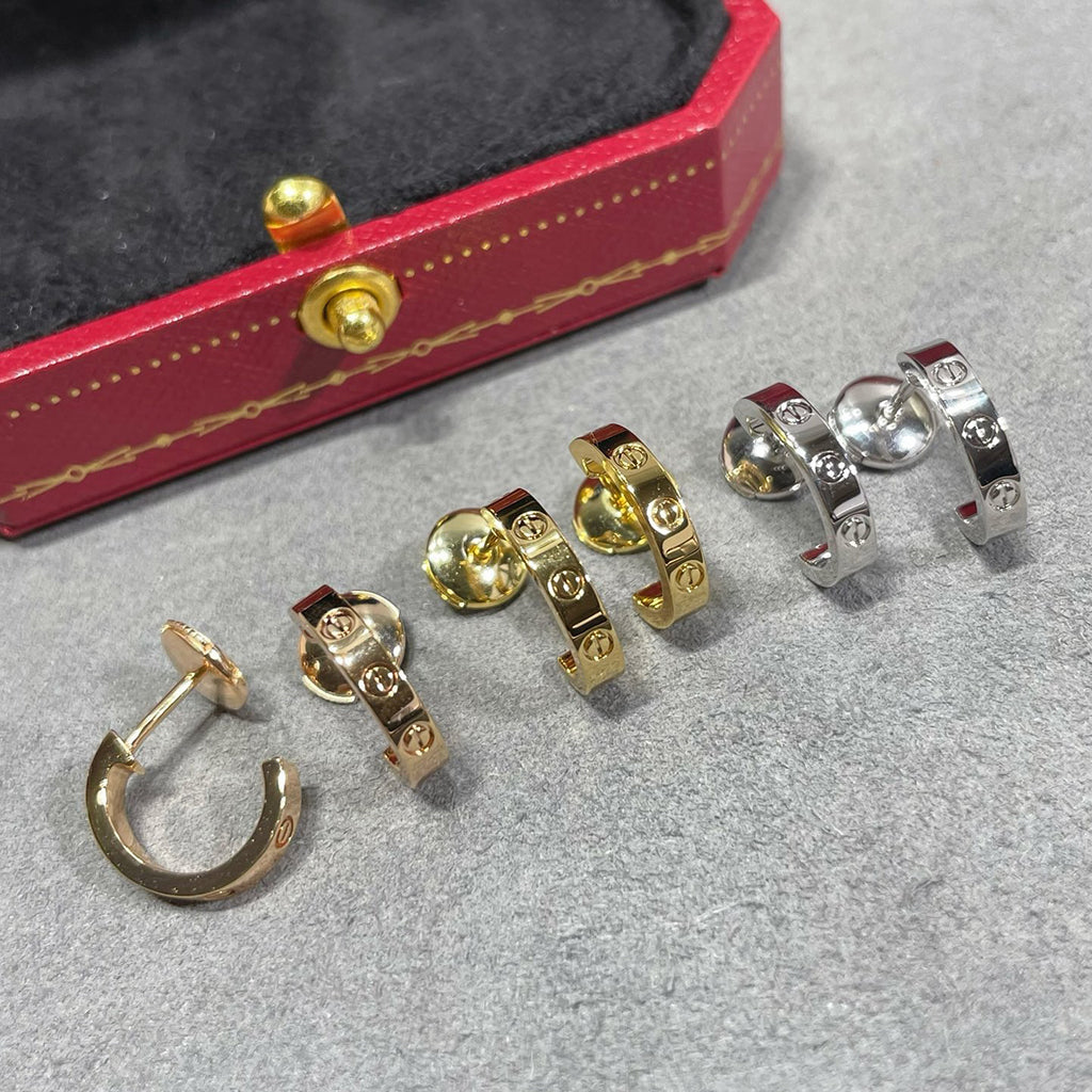 [Stars Jewelry]LOVE EARRINGS 2.65 MM NO DIAMOND SMALL