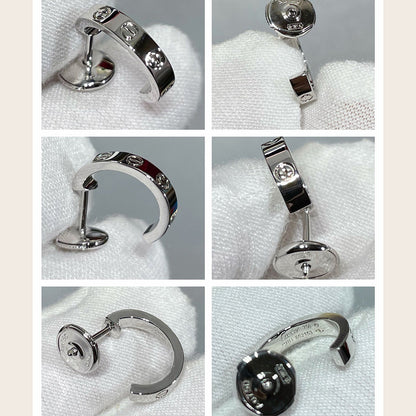 [Stars Jewelry]LOVE EARRINGS 2.65 MM NO DIAMOND SMALL