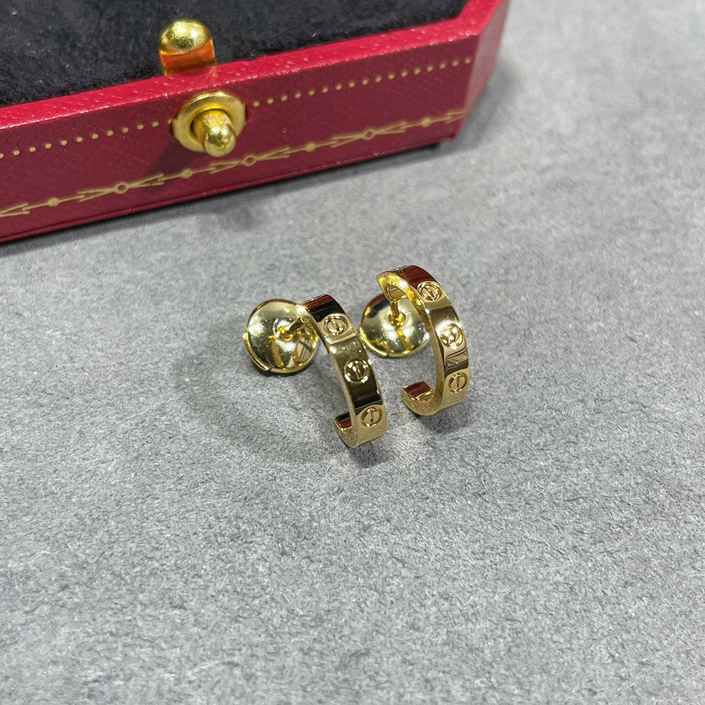 [Stars Jewelry]LOVE EARRINGS 2.65 MM NO DIAMOND SMALL
