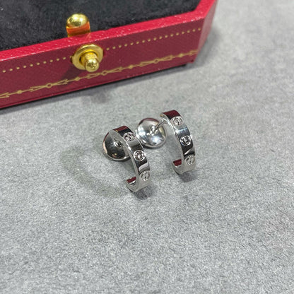 [Stars Jewelry]LOVE EARRINGS 2.65 MM NO DIAMOND SMALL