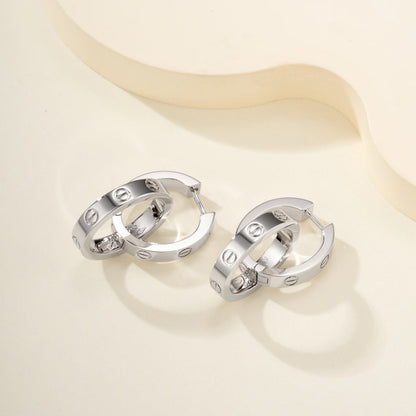 [Stars Jewelry]LOVE 3.3MM DANGLE EARRINGS