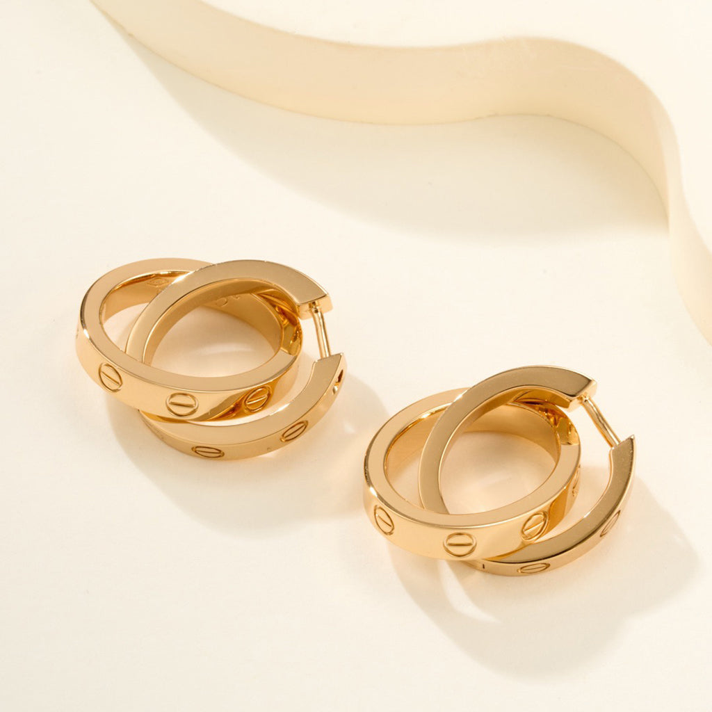 [Stars Jewelry]LOVE 3.3MM DANGLE EARRINGS