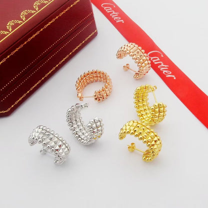 [Stars Jewelry]CLASH 9.2MM DOUBLE ROW EARRINGS