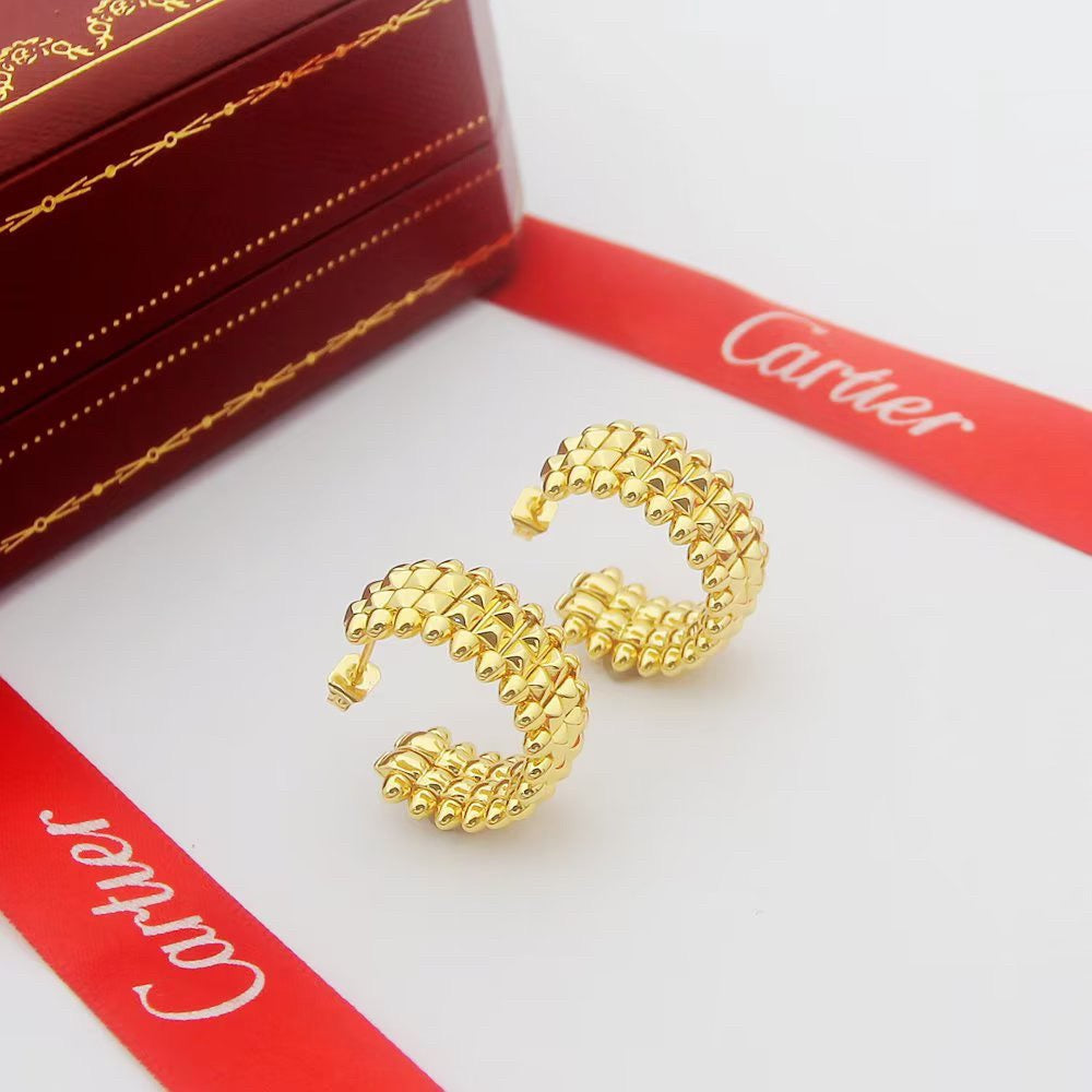 [Stars Jewelry]CLASH 9.2MM DOUBLE ROW EARRINGS