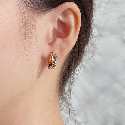 [Stars Jewelry]TRINITY ON DIAMOND CLASSIC EARRINGS