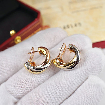 [Stars Jewelry]TRINITY ON DIAMOND CLASSIC EARRINGS