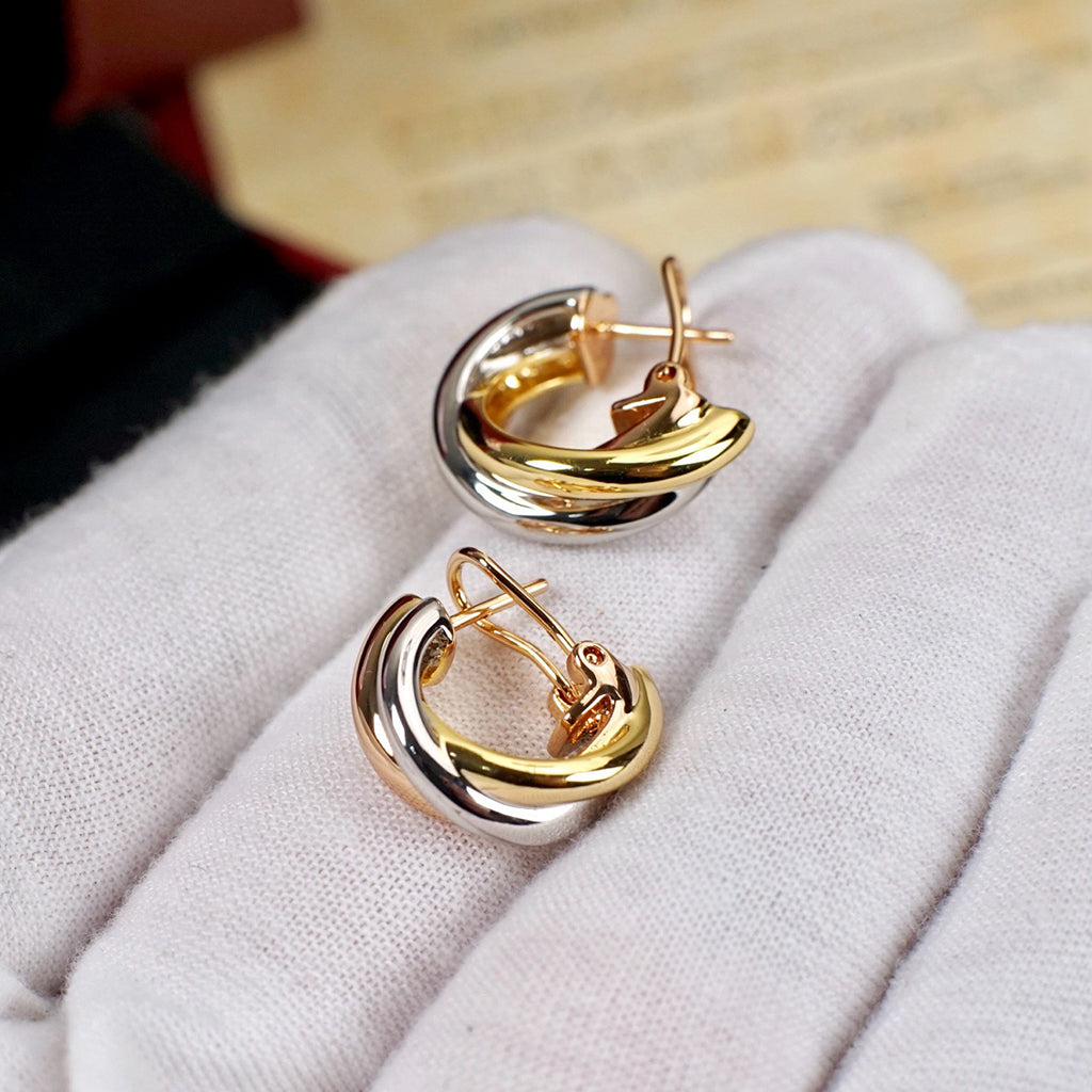 [Stars Jewelry]TRINITY ON DIAMOND CLASSIC EARRINGS