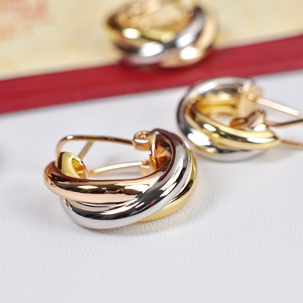 [Stars Jewelry]TRINITY ON DIAMOND CLASSIC EARRINGS