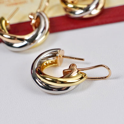 [Stars Jewelry]TRINITY ON DIAMOND CLASSIC EARRINGS