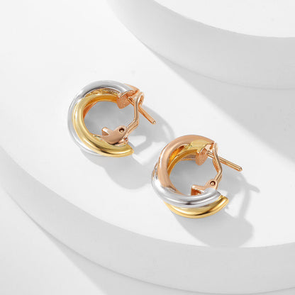 [Stars Jewelry]TRINITY ON DIAMOND CLASSIC EARRINGS