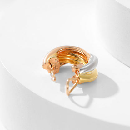 [Stars Jewelry]TRINITY ON DIAMOND CLASSIC EARRINGS