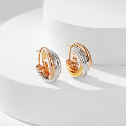 [Stars Jewelry]TRINITY ON DIAMOND CLASSIC EARRINGS