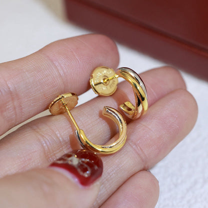[Stars Jewelry]TRINITY ON DIAMOND MINI EARRINGS