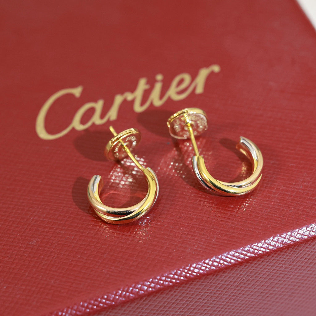 [Stars Jewelry]TRINITY ON DIAMOND MINI EARRINGS