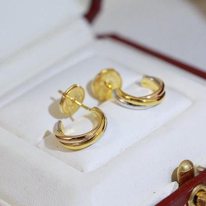 [Stars Jewelry]TRINITY ON DIAMOND MINI EARRINGS