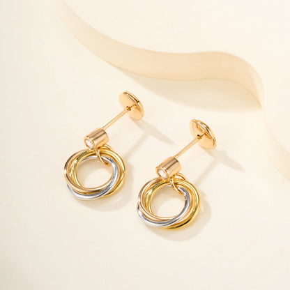 [Stars Jewelry]TRINITY ON DIAMOND  EARRINGS