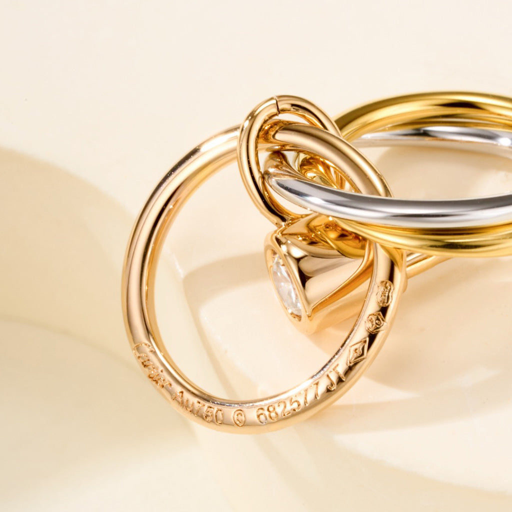 [Stars Jewelry]TRINITY ON DIAMOND  EARRINGS