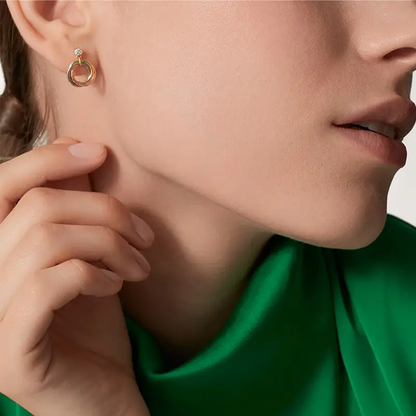 [Stars Jewelry]TRINITY ON DIAMOND  EARRINGS