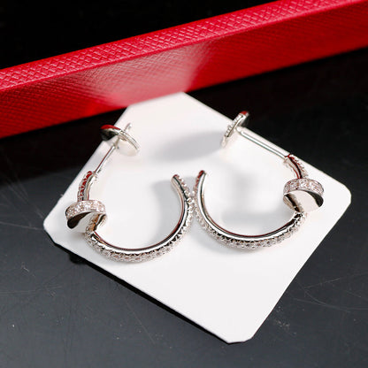 [Stars Jewelry]JUSTE FULL DIAMOND SMALL EARRINGS