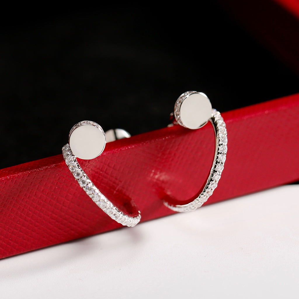 [Stars Jewelry]JUSTE FULL DIAMOND SMALL EARRINGS