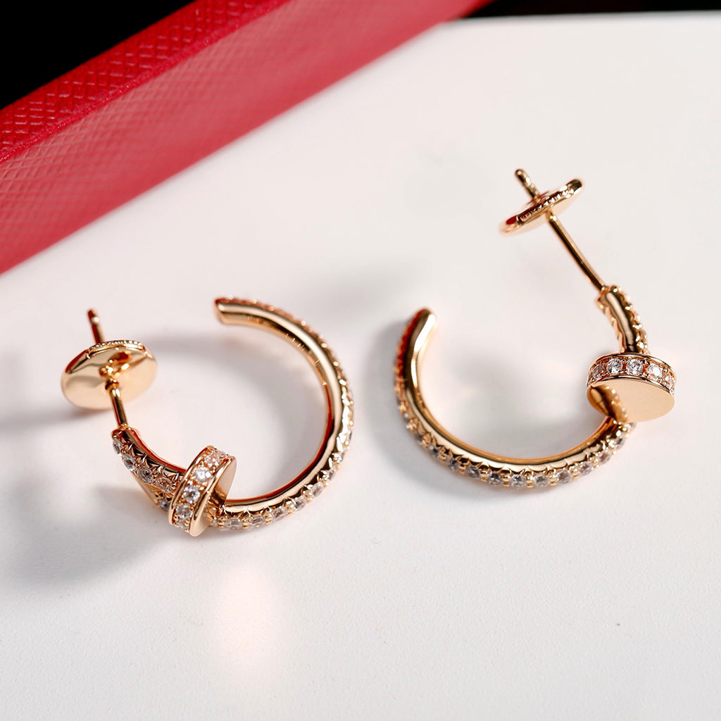 [Stars Jewelry]JUSTE FULL DIAMOND SMALL EARRINGS