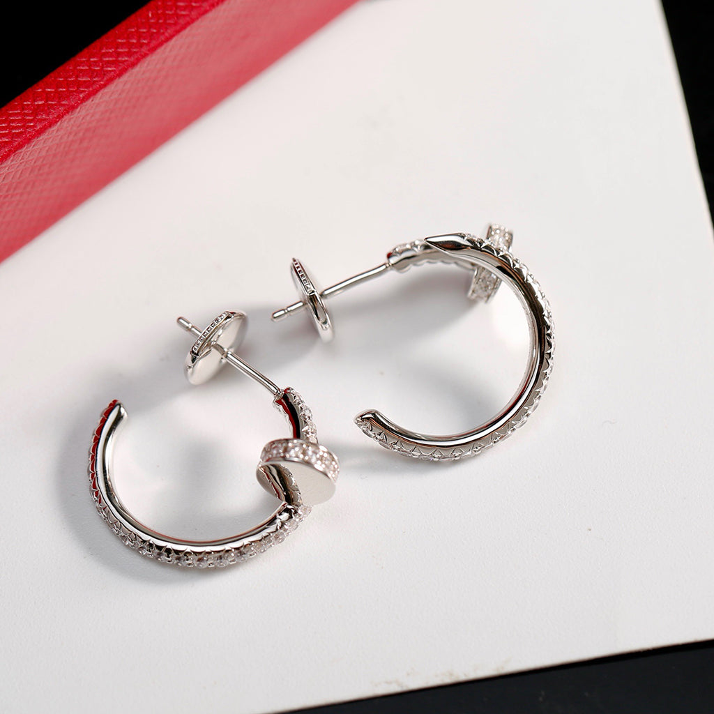 [Stars Jewelry]JUSTE FULL DIAMOND SMALL EARRINGS